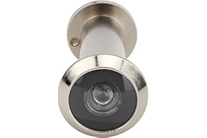 MUMISUTO Visualizzatore per porta, antifurto Visualizzatore per porta di sicurezza con angolo di visione di 220 gradi con copertura posteriore Copertura per la privacy resistente (Colore spazzolato)