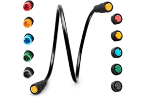 HUDAMZKY Cavo di estensione della bicicletta elettrica Julet 2/3/4/5/6Pin connettore impermeabile femmina a maschio FAI DA TE display del freno della bicicletta elettrica acceleratore cavo di estensione del segnale