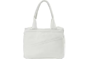 Soolla Studio Bag: Art Supply Storage Organizer & Pottery Tool Tote, Washable Craft, Knitting Yarn, Crochet Project, 30 Pockets, 15+ Canvas Colors, Artist Bag for Adults (Porcelain White)