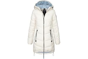 Sublevel Damen Jacke Steppmantel LSL-412 mit gefütterter Kapuze