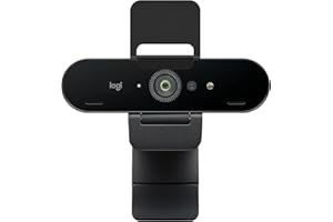 Logitech Brio Stream Webcam - Ultra 4K HD Video Calling,HD Auto Light Correction, Streaming,Black