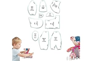 Manolyee 10/12/15 inch Bear Template Ruler Set - Bear Sewing Template Pattern,Quilting Template Ruler,Beginner Craft Bear Sewing Ruler Set for Use in Quilting,Sewing,and Craft Projects