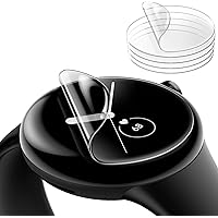 JETech Skärmskydd för Google Pixel Watch 2/1, Anti-Scratch Självläkande Screen Protector Flexibel TPU-Film, HD Klar, 6 Pack
