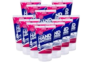 Datesand Group Moisturising Hand Sanitiser Gel with Skin Softener Hospital Grade > 70% w/w TSDA1 Ethanol Alcohol Kills 99.99% Germs and Viruses (12 X 100ml Squeezy Tube)