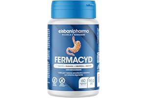 CISBANI PHARMA Fermacyd - Gastroprotettore Stomaco, Reflusso, Azione Digerente con Calcio, Banana, Liquirizia, Malva - 60 Compresse. Prevenire Bruciore e Indigestione, Antiacido