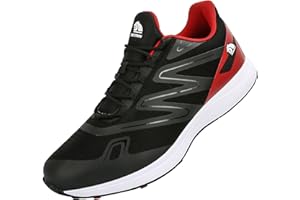 PENXZT Waterproof Golf Shoes Mens Wide Fitting Golf Sneakers Spikeless Big Size Lightweight for Four Seasons