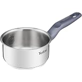 Tefal Daily Cook Saucepan 12 cm, Stainless Steel | Saucepan 12 cm, Capacity 0.4 L, Ergonomic Anti-scalding Handle, Easy Pouri