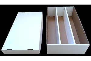 Docsmagic.de 3-Row Trading Card Storage Box - Holding 3700 Standard Size Cards