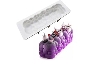 SHUNFAJI Moule à gâteau mousse Moule en silicone pour cuisson des desserts Bougie parfumée DIY Magic Ball Convient pour brownie au chocolat,gelée,crème glacée,gâteau au fromage,fudge (B)