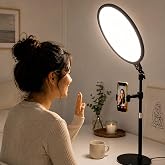 Coverzone 12 in&ccedil; Ring Light Telefon Tutuculu, 2700K-6500K Ayarlanabilir Işıklı Halka Lamba, Al&uuml;minyum Alaşımlı Canlı Yayın Ma