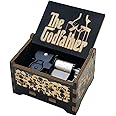 Sooharic The Godfather Music Box- 18 Note Wind Up Mechanism Vintage Carved Wooden Music Box Crafts (The Godfather)