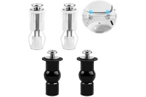 TNEDFOD 2 Paires Toilette Fixation Abattant WC Vis, Fixations WC Siège de Boulons à Expansion en Caoutchouc, Vis D'expansion pour Abattant de Toilettes, Convient à la Plupart des Toilettes