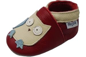 Mejale bébé Chaussures en Cuir Infantile Rampant Tout-Petit Mocassins Marron Blanc Violet Marine Mignon garçon Fille Pantoufles