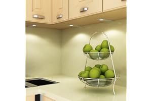 KALB MATERIAL FÜR MÖBEL Luminaire de cuisine LED, lampe sous meuble, applique, spot en sous-face, kit, choix : lot de 2, blanc chaud