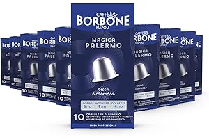 Caffè Borbone Mezcla "Magica Palermo" - 100 cápsulas - Compatible con Cafeteras de uso domestico Nespresso