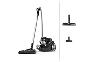 Rowenta Aspirateur sans sac, Silencieux 59 dB(A), Consommation énergétique ultra-basse, Filtration haute efficacité, Rayon d'action 12 m, Fabriqué en France, Silence Force Cyclonic Effitech RO7935EA