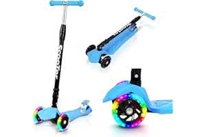 ‎JOPASSY Jopassy Roller Kinder Scooter mit 3 LED-Rädern | Scooter Kinder Höhenverstellbar & Faltbar,Kinder Roller Bis 50 kg | Kinderroller für Roller Kinder 3-14 Jahre
