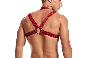 JOCKMAIL Mens Fitness Crop Top Body Chest Sports Shoulder Straps Muscle Exercise Tops Harness Shoulder Bandage