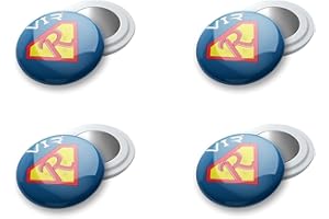 VERY IMPORTANT RUNNER - 4 Stück Startnummern-Magnete mit wasserdichter Tasche - Magnetischer Startnummernhalter für Running & Triathlon, 18 mm - Löcherfreie Befestigung - Designedition