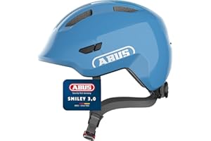ABUS Smiley 3.0 children's helmet - bike helmet with a low fit, child-friendly designs & space for a pigtail - for girls and boys