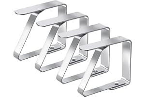 FENGYING Pince Nappe,Pince Nappe Exterieur,Attache Nappe de Table Exterieur,Pince Nappe Table Epaisse,Pince pour Nappe de Table,Pinces Nappe de Table Exterieur,Pince Table Nappe,4 Pièces (7.5 x 8cm)