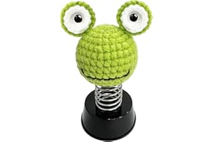 KIAYOO Car Bobble Head Frog, Funny Dashboard Accessory Interior Shaking Heads Nodding Doll, Home Office Ornaments Decor, Fun Gifts for Him Her Men Women Friends Boyfriend Birthday Christmas