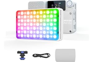 APUTURE Amaran Ace 25c Luce LED RGBWW a Colori Completi, 32W Luce Video On-Camera, 2300K-10000K, 5908 Lux @ 0,5m, Ricarica Rapida USB-C, Montaggio Magnetico, Controllo Wireless tramite App amaran - White