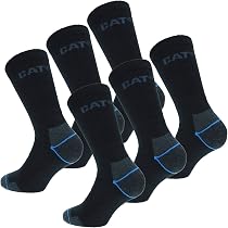 CAT 6 Paires de chaussettes CATERPILLAR de sécurité au travail ...