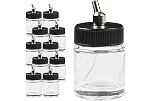 HDMIRRORR Bottiglie in vetro 22cc per aerografi a doppia azione x10