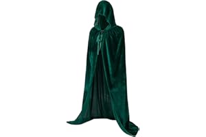 Cloudairy Halloween Umhang mit Kapuze, Teufel Kostüm Hexenkostüm Vampir Umhang Erwachsene Halloween Kostüm Damen und Herren