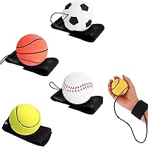 Pallina Con Elastico Da Polso - 4 Pezzi, Giocattolo Di Abilità Per Bambini E Adulti - Foto 4