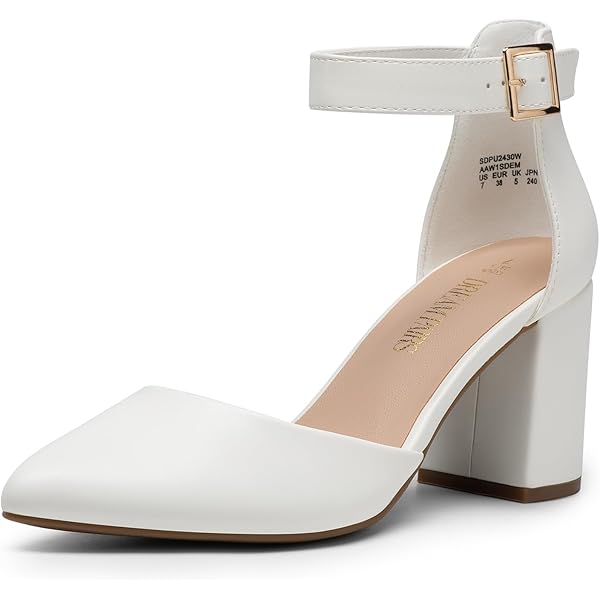qibusleen Elegante riempjessandalen voor vrouwen, gesloten teen, lage blokhak, D'Orsay pumps, bruiloft, party, jurk, sandalen, schoenen, zwart, 40.5 EU