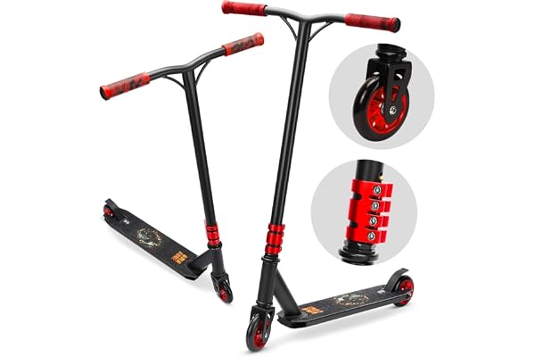 BOLDCUBE Deluxe Stunt Scooter | Trottinette Freestyle Enfants Ages 8-12 Ans | ABEC 9 | Gripes Marbrés | 7+ Ans | Enfants Ados et Adultes