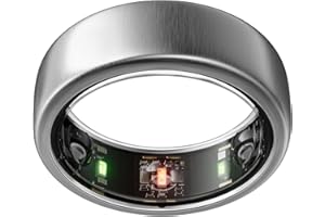 Oura Ring Gen3 Horizon - Misura 10, Brushed Titanium | Monitora sonno, frequenza cardiaca e fitness - Batteria fino a 7 giorni - Compatibile con iOS/Android - Provalo con il kit di misurazione Oura