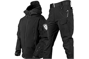 VBVARV Uniformes Tácticos Hombres, Conjuntos Traje Combate Militar Impermeable Ejército, Chaqueta Softshell Camuflaje, Pantalones, Ropa Caza