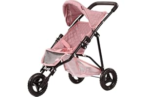 Götz 3403369 3 – Rad Puppen – Buggy Soft Mood Puppenwagen – Puppenbuggy passend für alle Götz Puppen bis 50 cm – Schiebehöhe ca. 54 cm