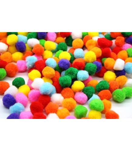 200 Pompons Multicolores 20mm - DIY, Loisirs Créatifs, Décoration