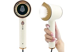 UOQO Travel Iron Steam Mini with Water Tank Small Portable Irons Holiday for Clothes Handheld Lightweight Fast Preheating Travel Steam Ironing Machine for Home School Travelling (White)