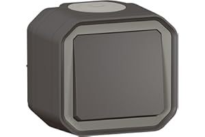 LEGRAND przełącznik wodoodporny Plexo 10AX 250V~ IP55 IK08 - antracytowy