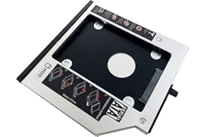 NIGUDEYANG 2nd HDD SSD Disco Duro Caddy Adaptador para Lenovo ThinkPad T400 T400s T500 T410 T410s T410i T410si T420s T420si T430s T430si W500 X200 X201 X220 UltraBase