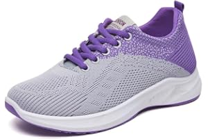 Padgene Men Women Running Shoes Sports Trainers Breathable Lightweight Sneakers Air Cushion Low Top Footwear Waking Fitness Lace up Shoes for Walking Gym Jogging Fitness Athletic Casual