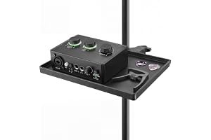 Aokoe Mikrofonstativbricka med krabbklämma lämplig för musikstativ, mikrofonstativ, uppmärksamhetsbord