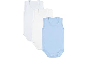 rise&Raba Baby Bodysuit 3 pcs | 100% Organic Cotton Baby Bodysuits with Straps | Comfortable and Sweet Bodysuits for Girls and Boys