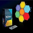 Smart LED Lamp Alexa Google Home Indoor WiFi App Remote Control LED Light Nordic Modern RGB Smart For Gaming Room (Hexagon Lights)