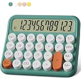 Renkli Dijital Hesap Makinesi, 15.5 cm x 13.5 cm, LCD Ekranlı, Ev ve Ofis i&ccedil;in