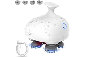 arboleaf Massaggiatore Cuoio Capelluto Elettrico, Massaggiatore Per Capelli Con 3 Modalità di Impastamento, Scalp Massager Impermeabile Per Lo Stress Del Cuoio Capelluto E Il Rilassamento Del Corpo