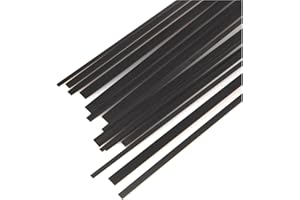 RAJONN Aste in fibra di carbonio, 10 pz/lotto Asta in fibra di carbonio 1x6mm/0.5X3mm/1x3mm/1x4mm/ 500mm Lunghezza Barra piatta in fibra di carbonio (colore: 1x4x500mm)