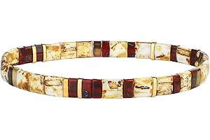 KELITCH Femmes Bracelet Charme en Perles Tila Bracelets Extensible Bracelets Tour D'amitié Bonbons Couleurs