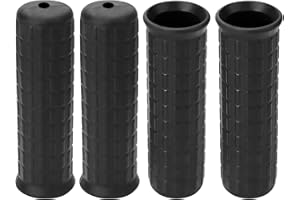 4 Pièces Poignée Brouette Universelle Poignée Confort 30mm Poignée Caoutchouc Antidérapantes Noir Poignée De Rechange en Caoutchouc Poignée De Vélo De Montagne pour Vélo, Brouette, Tondeuse Gazon