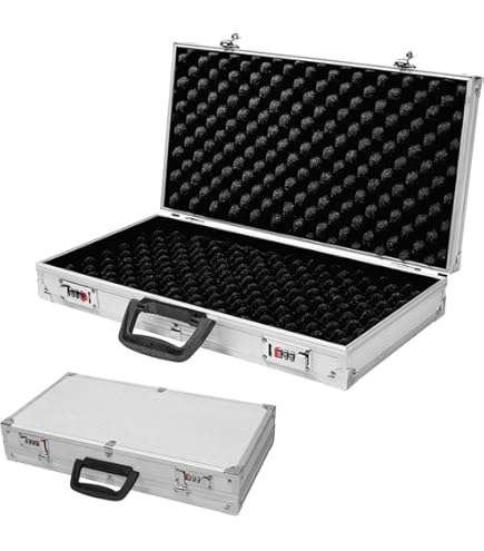 Wiltec Mallette de transport universelle robuste - 34 x 31 x 15,2 cm - en PP et Fibre de verre